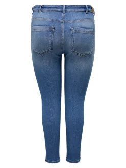 CARICONIC Hohe Taille Skinny Fit Knöchellang Jeans