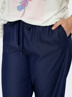 CARIRIA Weiter Beinschnitt Leinen Hose mit weitem Beinschnitt