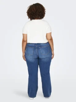 CARJUICY Hohe Taille Weiter Beinschnitt Jeans