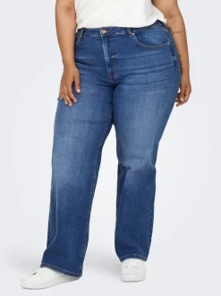 CARJUICY Hohe Taille Weiter Beinschnitt Jeans