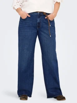 CARJUICY Hohe Taille Weiter Beinschnitt Jeans