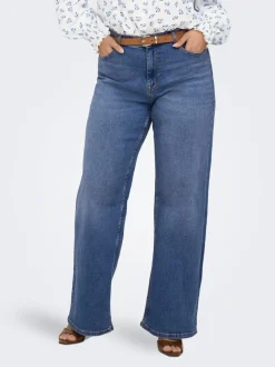 CARJULLES Mittlere Taille Weiter Beinschnitt Jeans