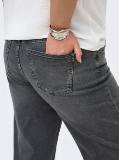 CARJULLES Mittlere Taille Weiter Beinschnitt Jeans