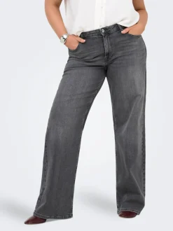 CARJULLES Mittlere Taille Weiter Beinschnitt Jeans