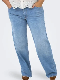CARJULLES Niedrige Taille Weiter Beinschnitt Jeans