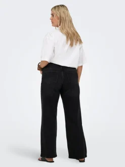CARJULLES Niedrige Taille Weiter Beinschnitt Jeans