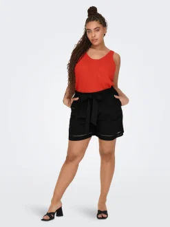 CARJUPITER Mittlere Taille Locker geschnitten Shorts