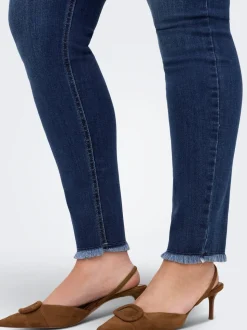 CARLACE Mittlere Taille Skinny Fit Knöchellang Jeans