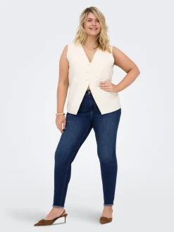 CARLACE Mittlere Taille Skinny Fit Knöchellang Jeans