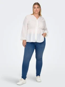 CARLUNA Hohe Taille Skinny Fit Jeans