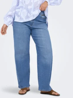 CARMADISON Hohe Taille Weiter Beinschnitt Jeans
