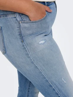 CARMAYA Hohe Taille Flared Jeans