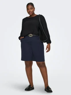 CARMIA Hohe Taille Normal geschnitten Shorts