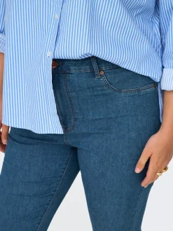 CARMILA-IRIS Hohe Taille Skinny Fit Knöchellang Jeans