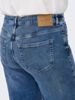 CARRADISON Hohe Taille Weiter Beinschnitt Jeans