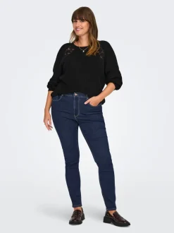 CARROSE Hohe Taille Skinny Fit Jeans