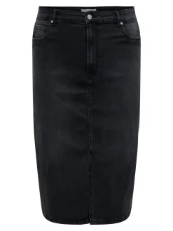 CARROSE Denim Jeansrock Midirock
