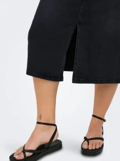 CARROSE Denim Jeansrock Midirock