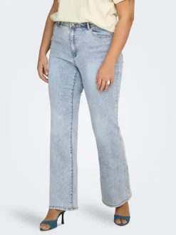 CARROSE Hohe Taille Retro-Fit, ausgestellt Jeans