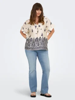CARSALLY Hohe Taille Flared Jeans