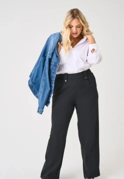 CARSANIA Normal geschnitten Hose mit weitem Beinschnitt
