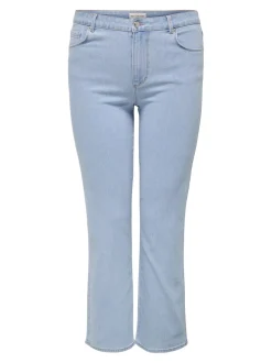 CARSNOW Hohe Taille Gerade geschnitten Jeans