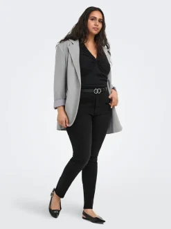 CARSNOW Super-High Waist Skinny Fit Jeans