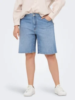 CARSONNY Hohe Taille Normal geschnitten Jeans-Shorts