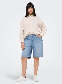 CARSONNY Hohe Taille Normal geschnitten Jeans-Shorts