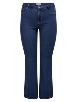 CARTHUNDER Mittlere Taille Flared Jeans