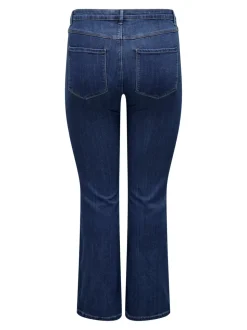 CARTHUNDER Mittlere Taille Flared Jeans