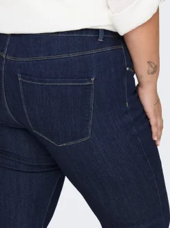 CARTHUNDER Mittlere Taille Flared Jeans