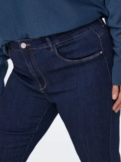 CARTHUNDER Mittlere Taille Flared Jeans