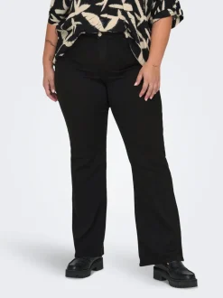 CARTHUNDER Mittlere Taille Flared Jeans