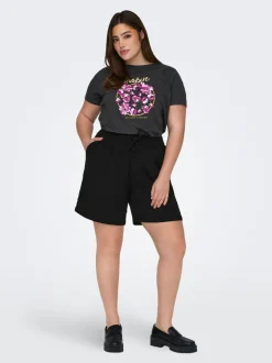 CARTHYRA Hohe Taille Normal geschnitten Shorts