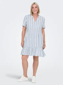 CARTIRI-CARO Leinen Kurzes Kleid