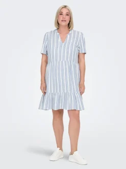 CARTIRI-CARO Leinen Kurzes Kleid