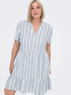 CARTIRI-CARO Leinen Kurzes Kleid