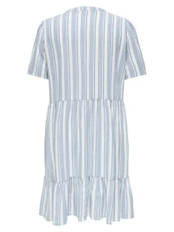 CARTIRI-CARO Leinen Kurzes Kleid