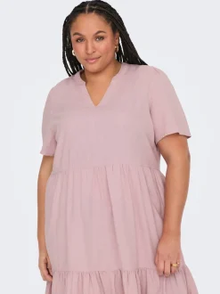 CARTIRI-CARO Leinen Kurzes Kleid