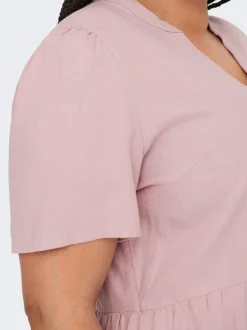 CARTIRI-CARO Leinen Kurzes Kleid
