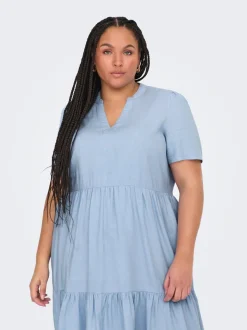 CARTIRI-CARO Leinen Kurzes Kleid