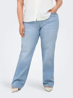 CARTOKYO Hohe Taille Gerade geschnitten Jeans