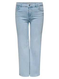 CARWILLY Hohe Taille Weiter Beinschnitt Jeans