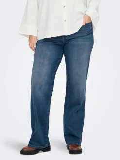 CARWILLY Hohe Taille Weiter Beinschnitt Jeans