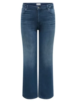 CARWILLY Hohe Taille Weiter Beinschnitt Jeans