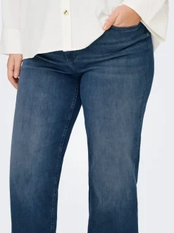 CARWILLY Hohe Taille Weiter Beinschnitt Jeans