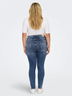 CARWILLY Mittlere Taille Skinny Fit Knöchellang Jeans