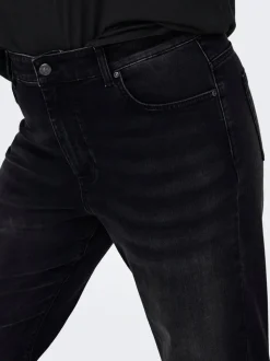 CARWILLY Hohe Taille Gerade geschnitten Jeans