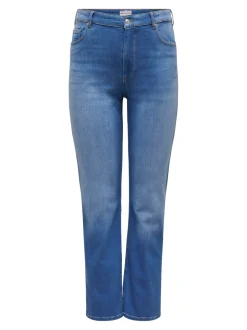 CARWILLY Hohe Taille Gerade geschnitten Jeans